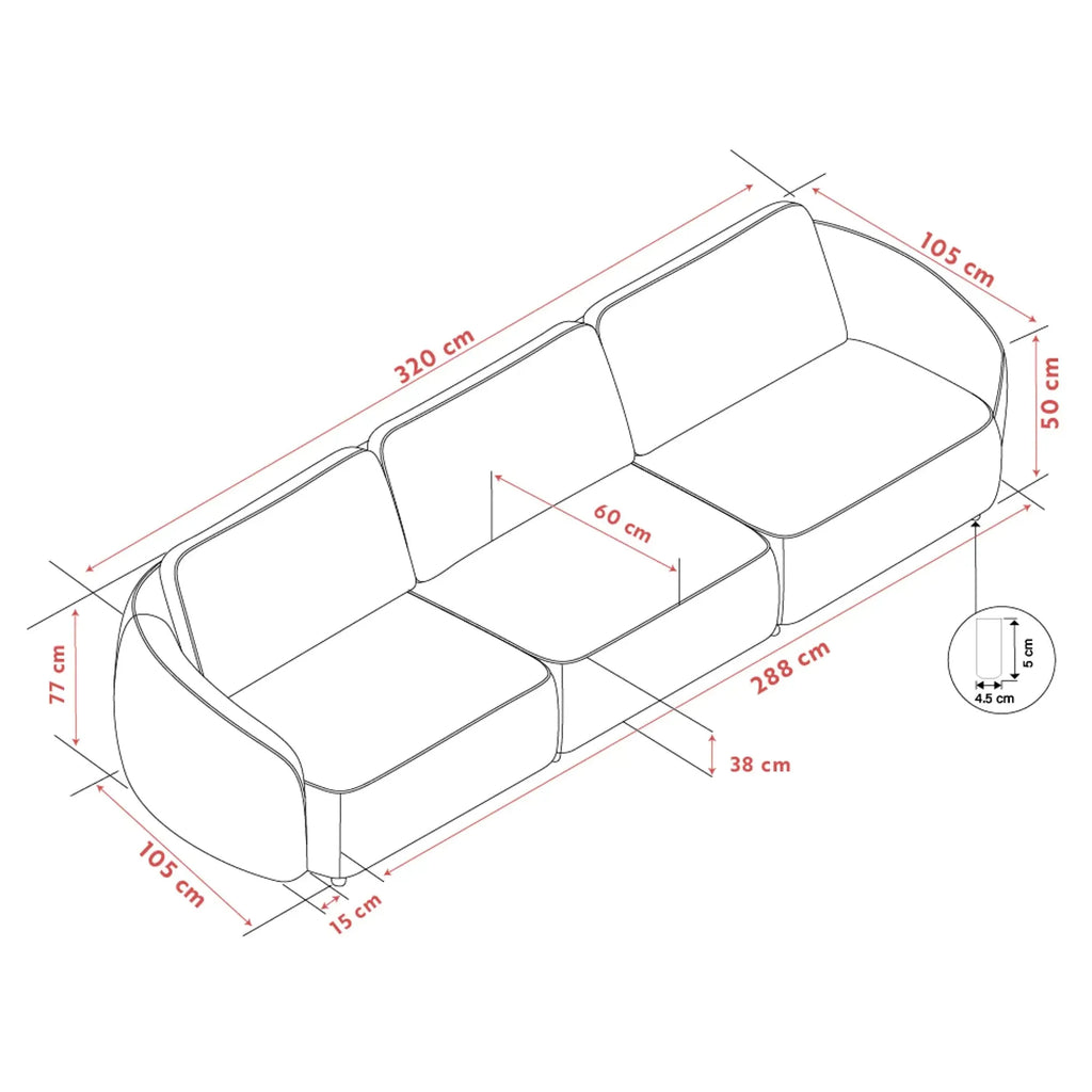 Norris soffa, flera varianter