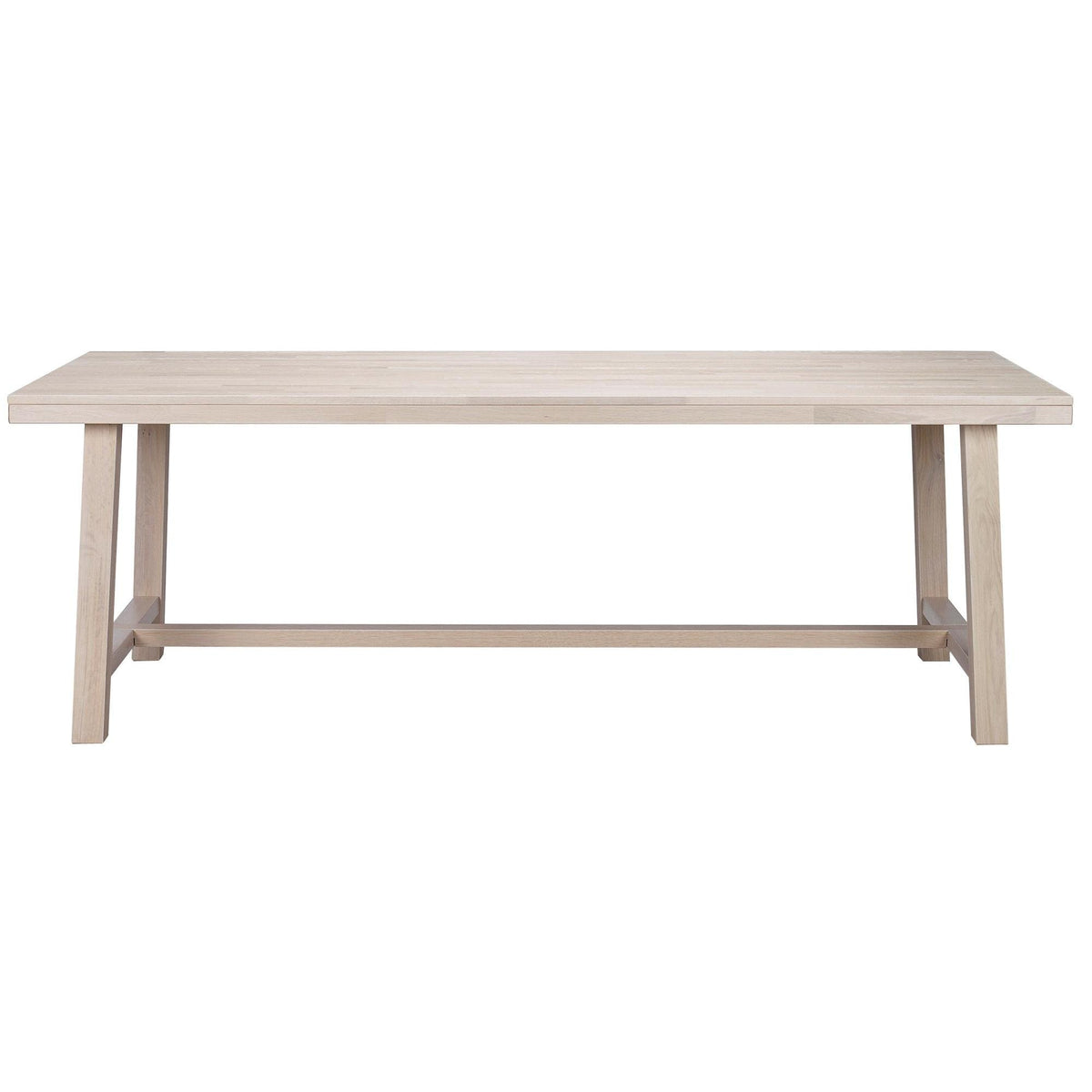 BROOKLYN Matbord vitpigmenterad ek 170-220 cm
