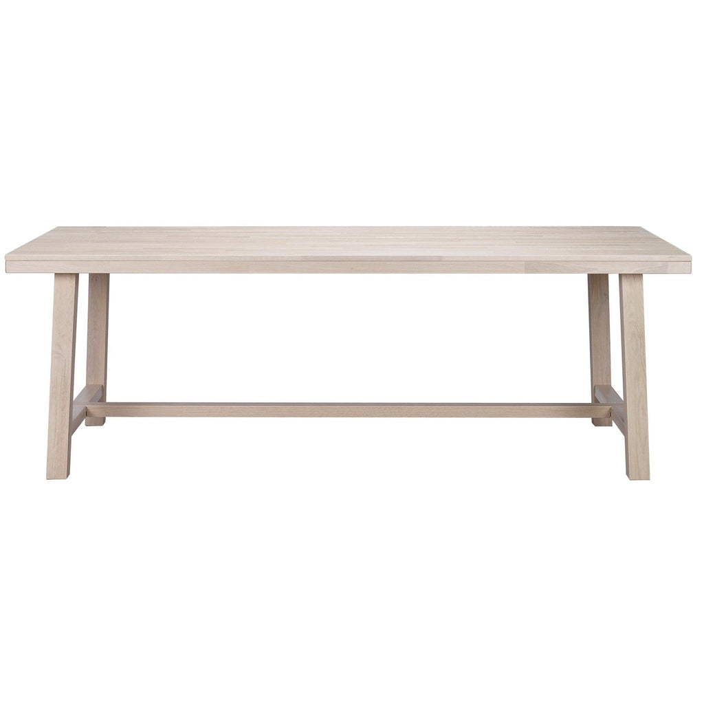BROOKLYN Matbord vitpigmenterad ek 170-220 cm