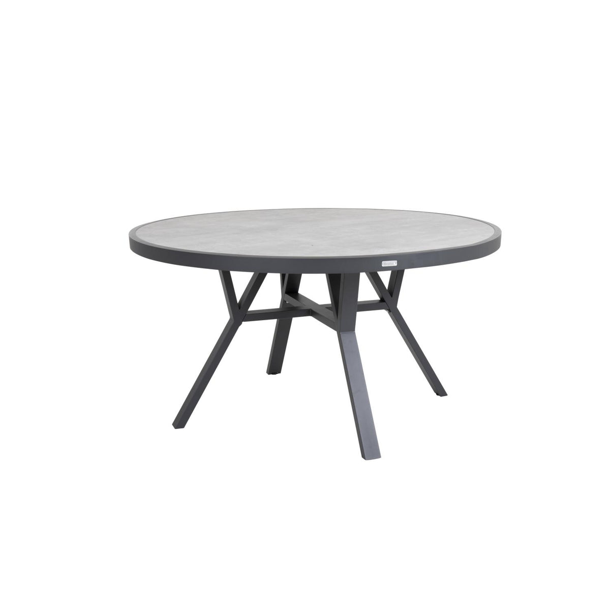 FLORENS Matbord Ø140 cm utomhus, grå | Brafab