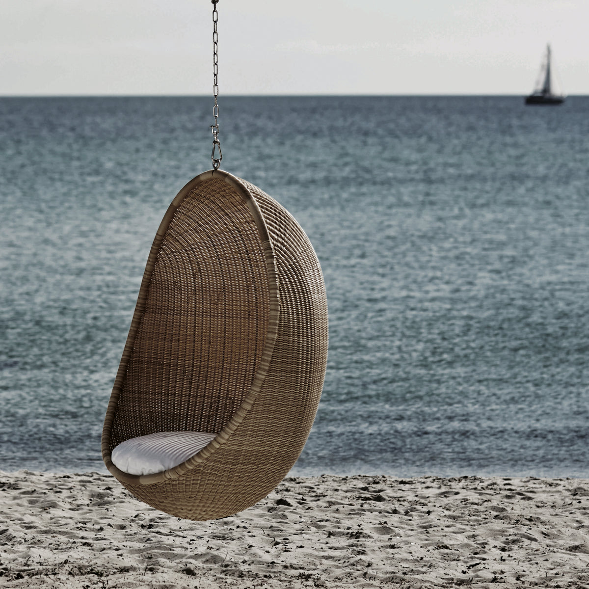 HANGING EGG CHAIR, naturell