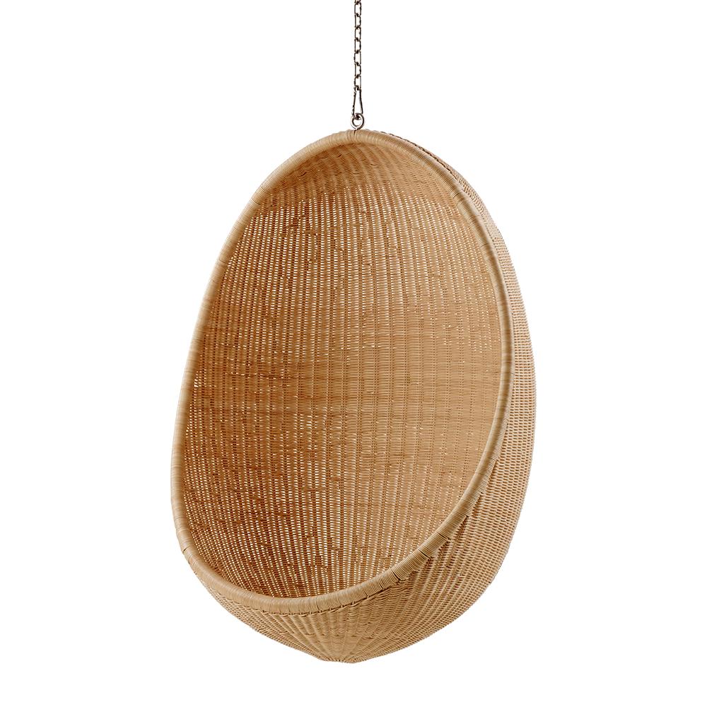 HANGING EGG CHAIR, naturell