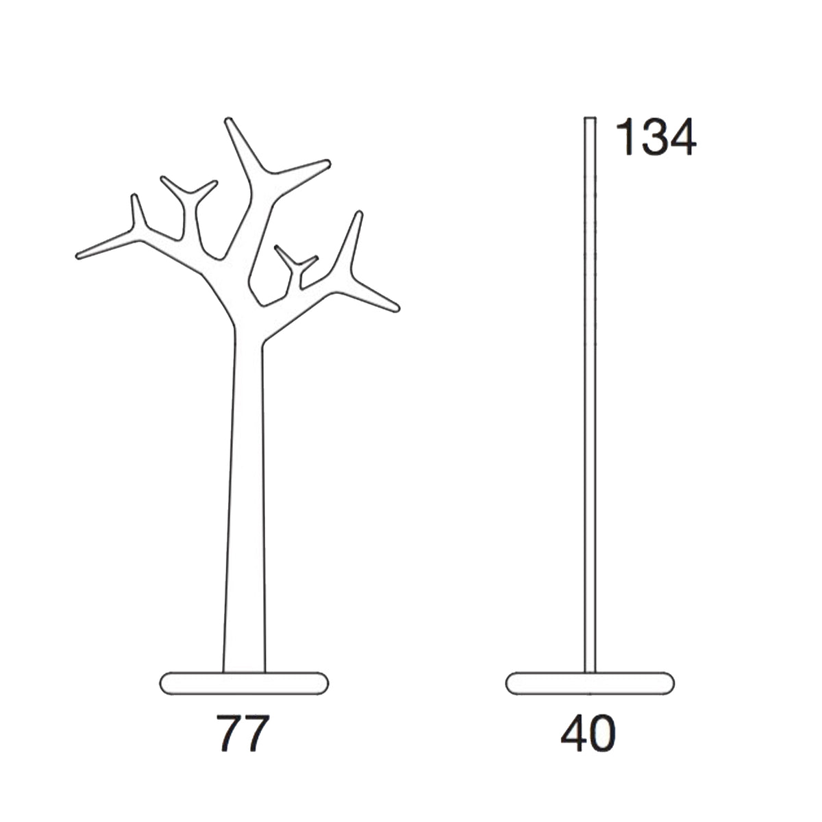 KLÄDHÄNGARE TREE SWEDESE, 134 cm flera färger
