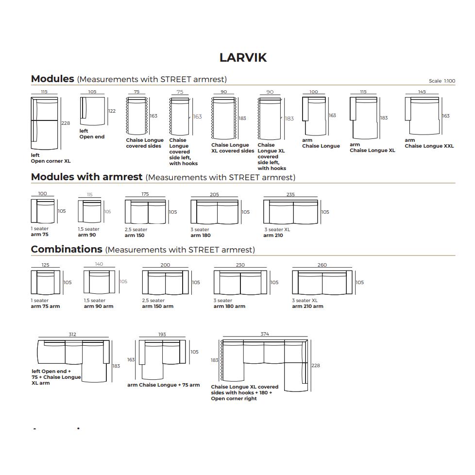 Larvik U-Soffa