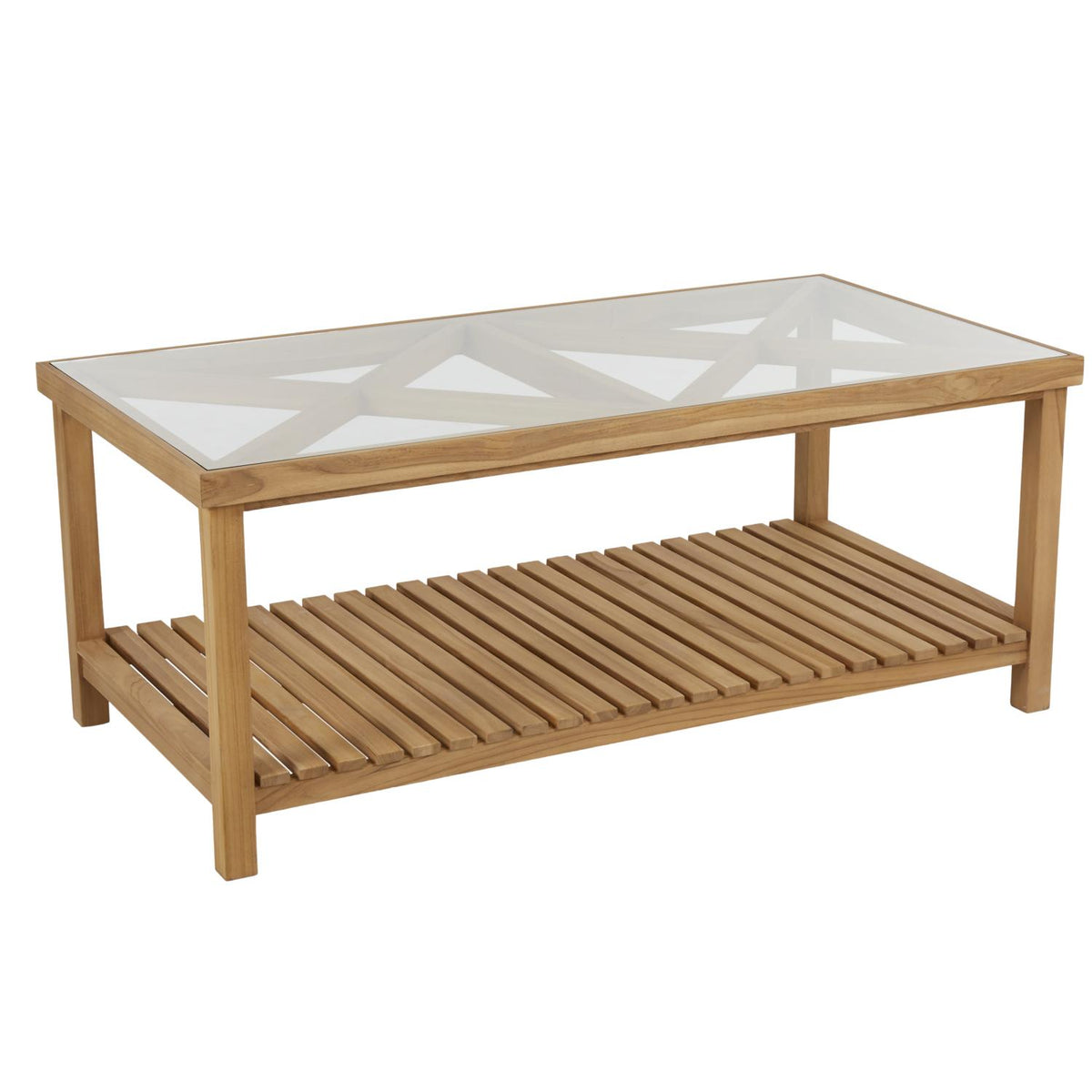 VARM Soffbord utomhus/inomhus, teak/natur 135x70 cm | Brafab