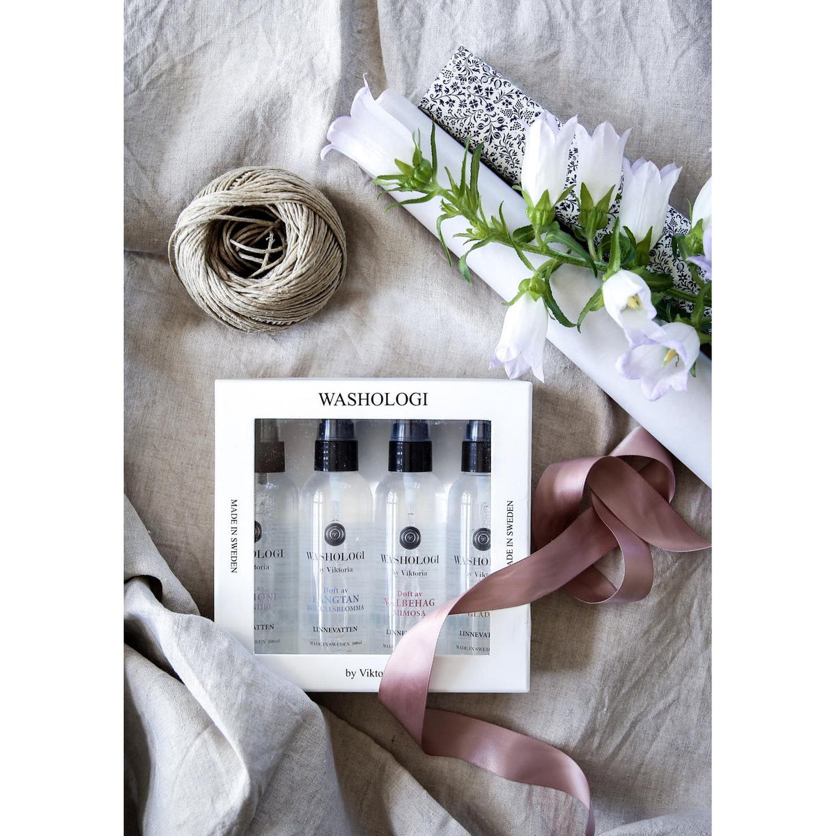 Washologi by Viktoria Gåvoset linnevatten x4 100ml