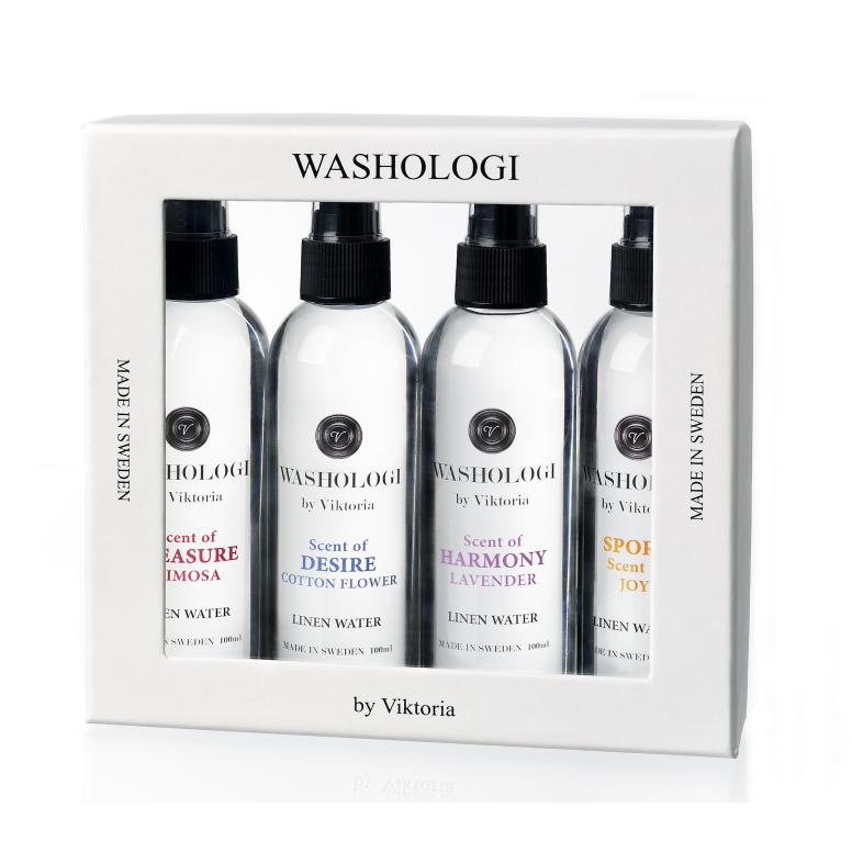 Washologi by Viktoria Gåvoset linnevatten x4 100ml